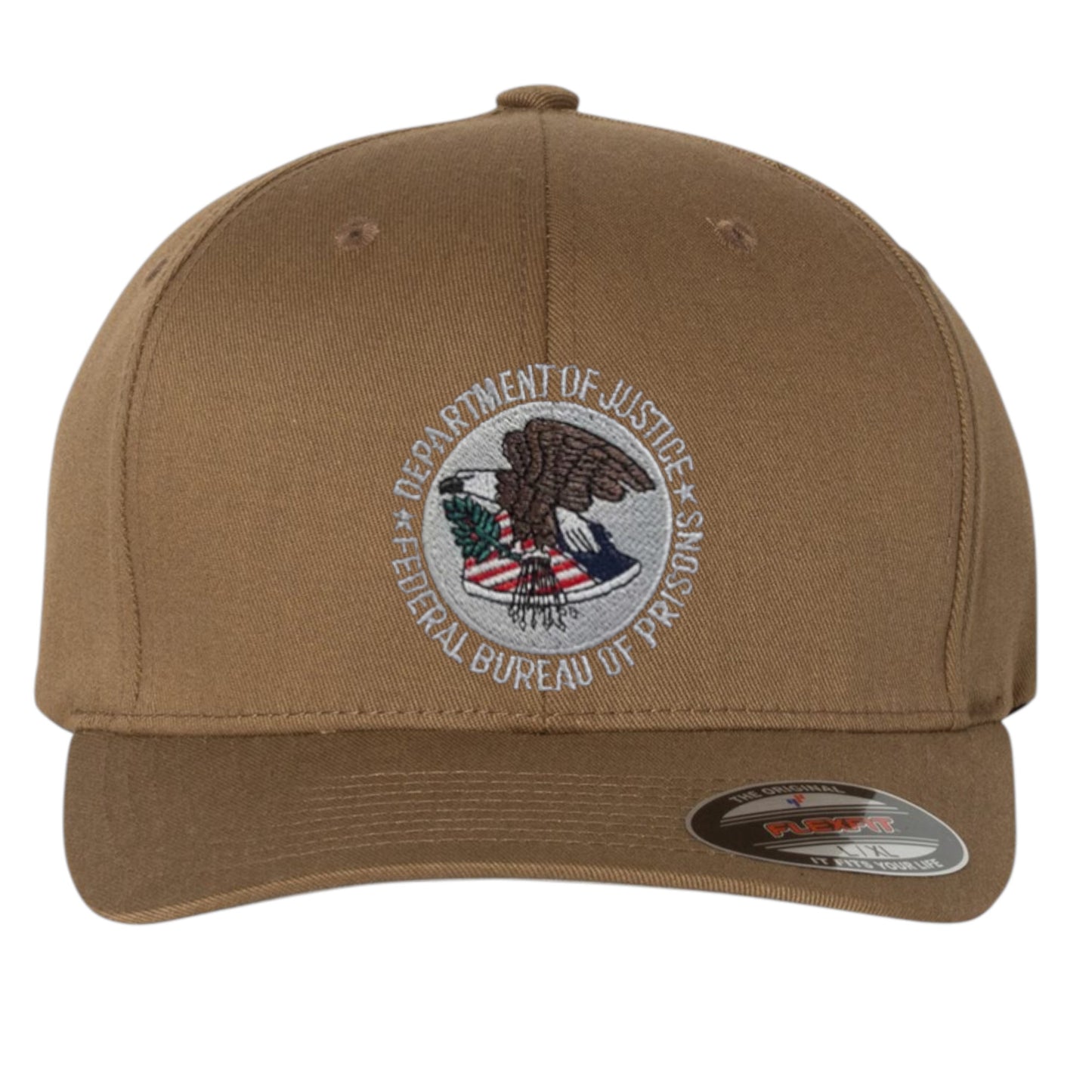 BOP EMBROIDERED BADGE or Seal ON FLEXFIT HAT