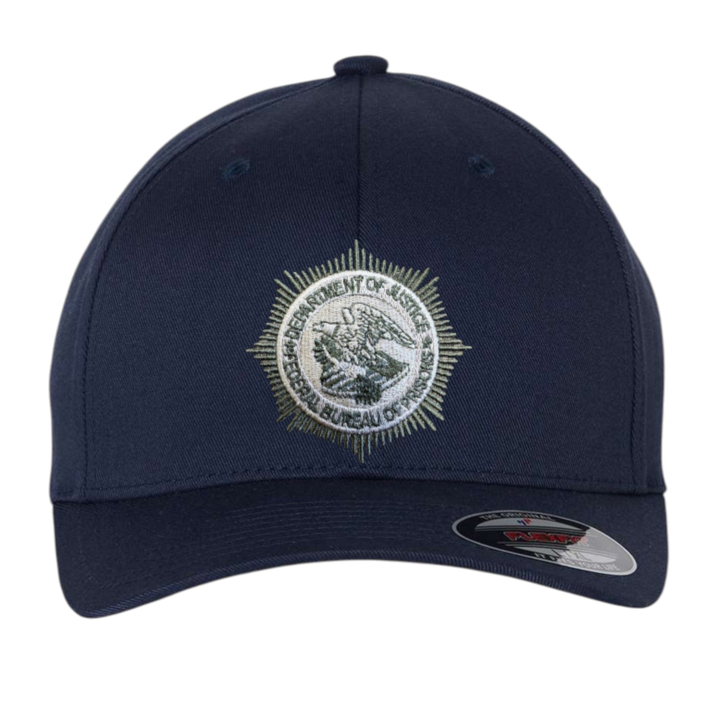 BOP EMBROIDERED BADGE or Seal ON FLEXFIT HAT