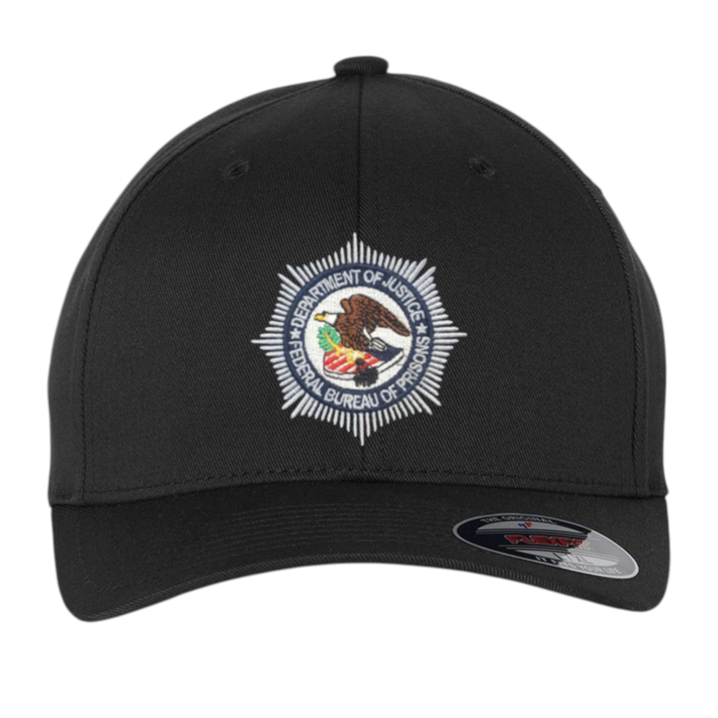 BOP EMBROIDERED BADGE or Seal ON FLEXFIT HAT