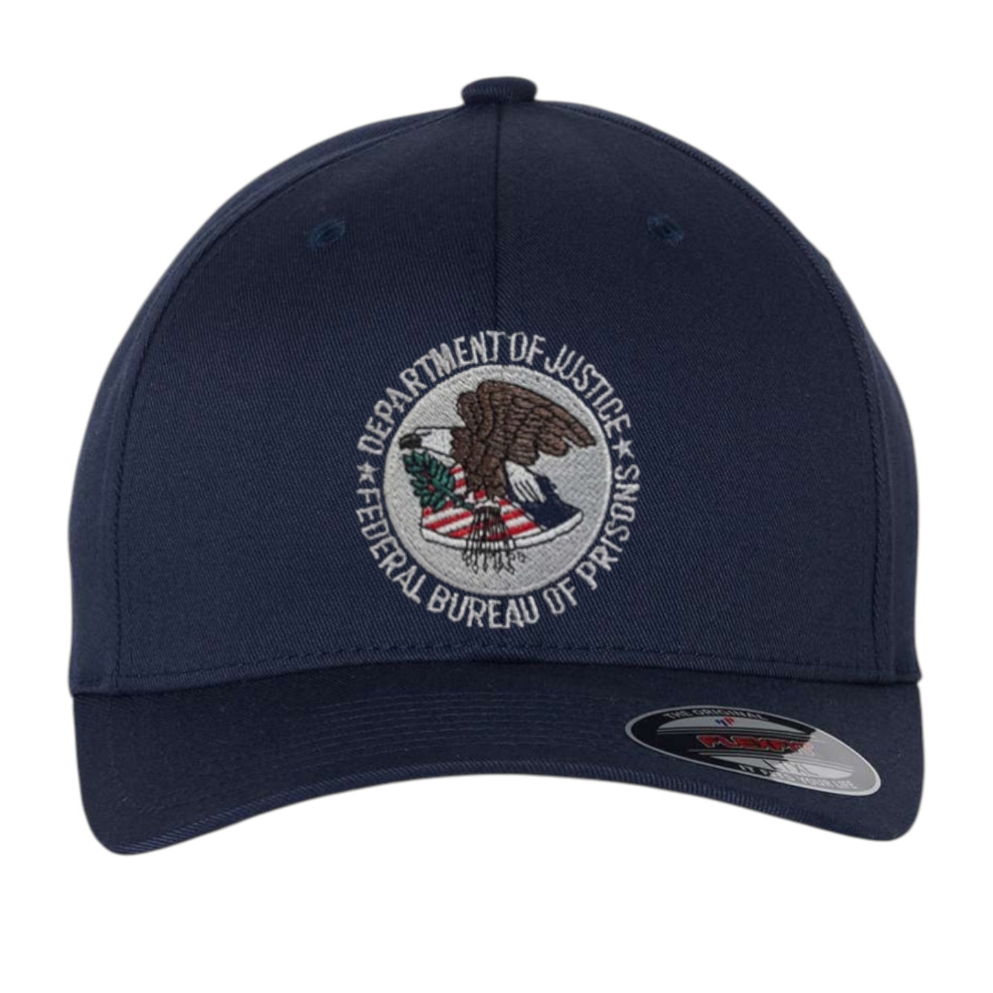 BOP EMBROIDERED BADGE or Seal ON FLEXFIT HAT
