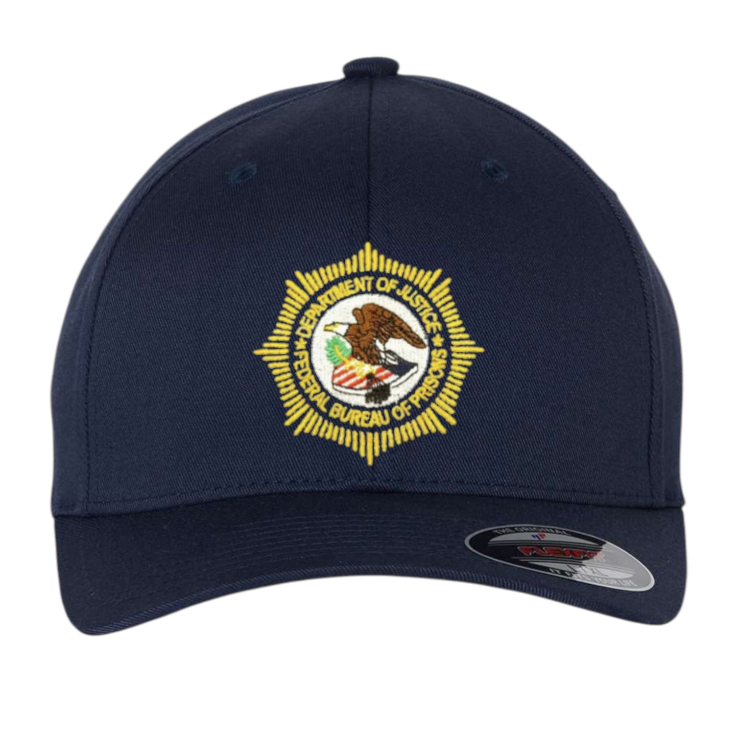 BOP EMBROIDERED BADGE or Seal ON FLEXFIT HAT