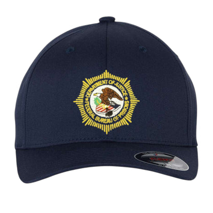 BOP EMBROIDERED BADGE or Seal ON FLEXFIT HAT