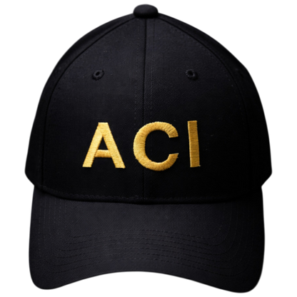 ACI EMBROIDERED GOLD LETTERS FLEXFIT HAT