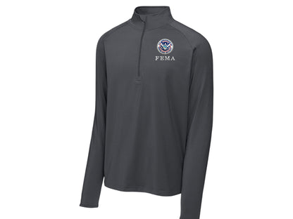 MEN'S FEMA SPORT TEK SPORT WICK STRETCH 1/2 ZIP PULLOVER-ST850