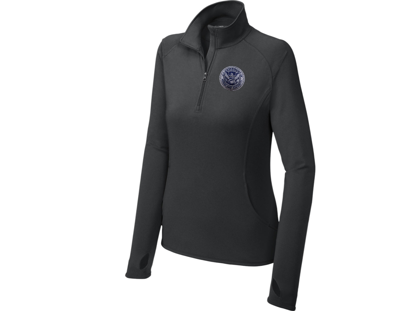 WOMEN'S DHS SPORT TEK SPORT WICK STRETCH 1/2 ZIP PULLOVER-LST850