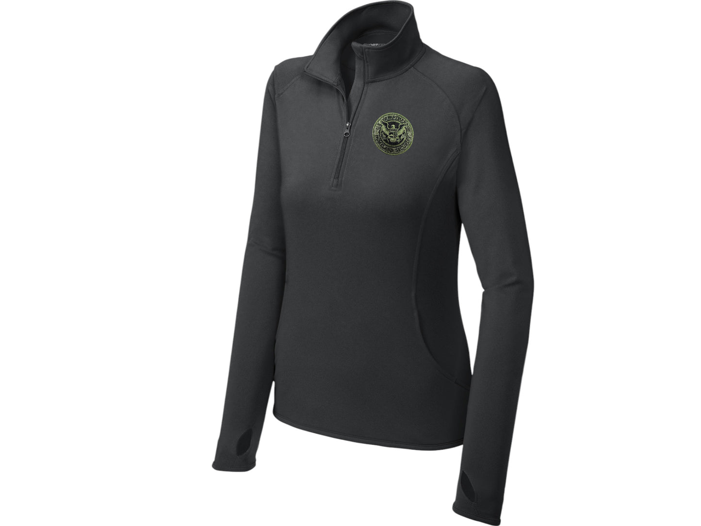 WOMEN'S DHS SPORT TEK SPORT WICK STRETCH 1/2 ZIP PULLOVER-LST850