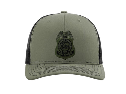 NPS BADGE ON RICHARDSON HAT