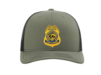 NPS BADGE ON RICHARDSON HAT