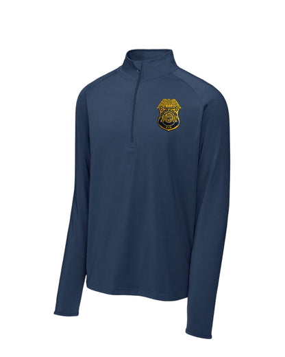 ARMY CID EMBROIDERED SPORT WICK STRETCH 1/2 ZIP PULLOVER-ST850