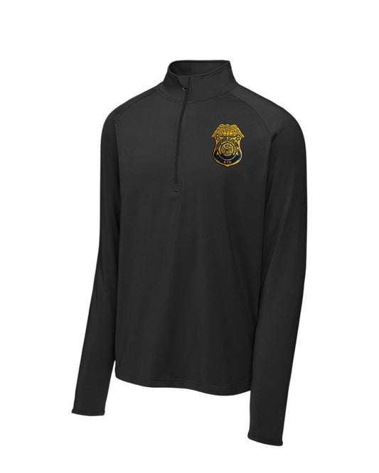 ARMY CID EMBROIDERED SPORT WICK STRETCH 1/2 ZIP PULLOVER-ST850