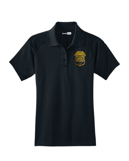 WOMEN'S ARMY CID EMBROIDERED BADGE TACTICAL POLO-CS411