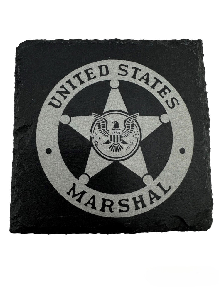 4X4 SQUARE SLATE COASTER LASER ENGRAVED