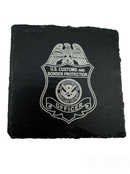 4X4 SQUARE SLATE COASTER LASER ENGRAVED