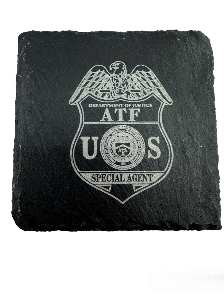 4X4 SQUARE SLATE COASTER LASER ENGRAVED
