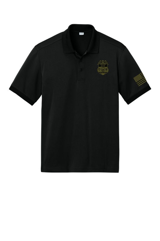 ATF CS450 BLACK MEN'S WORKWEAR PRO POLO