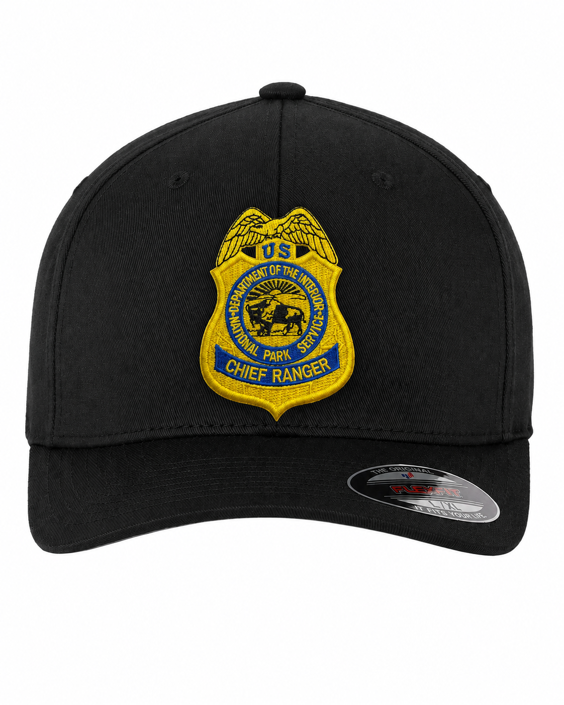 NPS CHIEF RANGER BADGE ON FLEXFIT HAT
