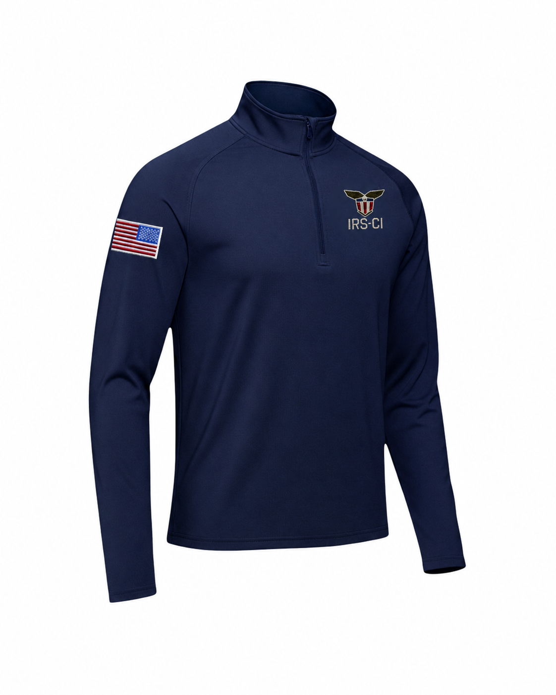 MEN'S IRS CI S/A SEAL W/ REV MULTI FLAG 1/4 ZIP PULLOVER-ST850