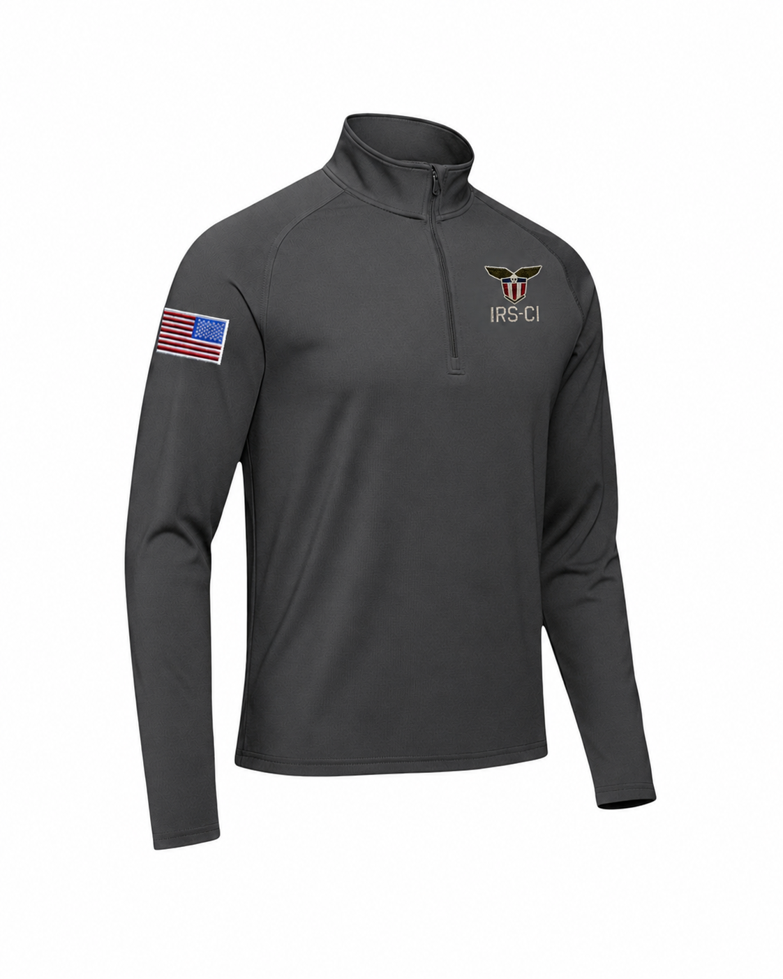 MEN'S IRS CI S/A SEAL W/ REV MULTI FLAG 1/4 ZIP PULLOVER-ST850