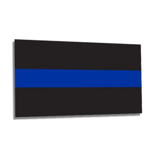 THIN BLUE LINE STICKER 2.5X4.5