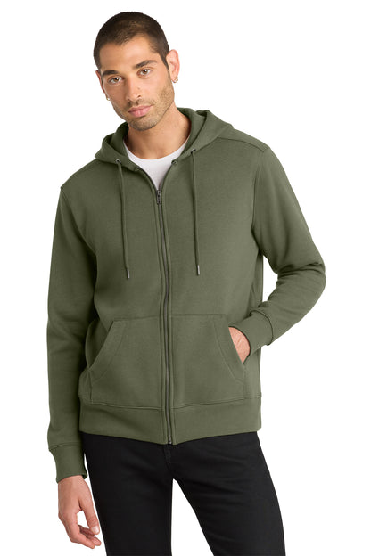 DT1103 FLEECE FULL ZIP HOODIE
