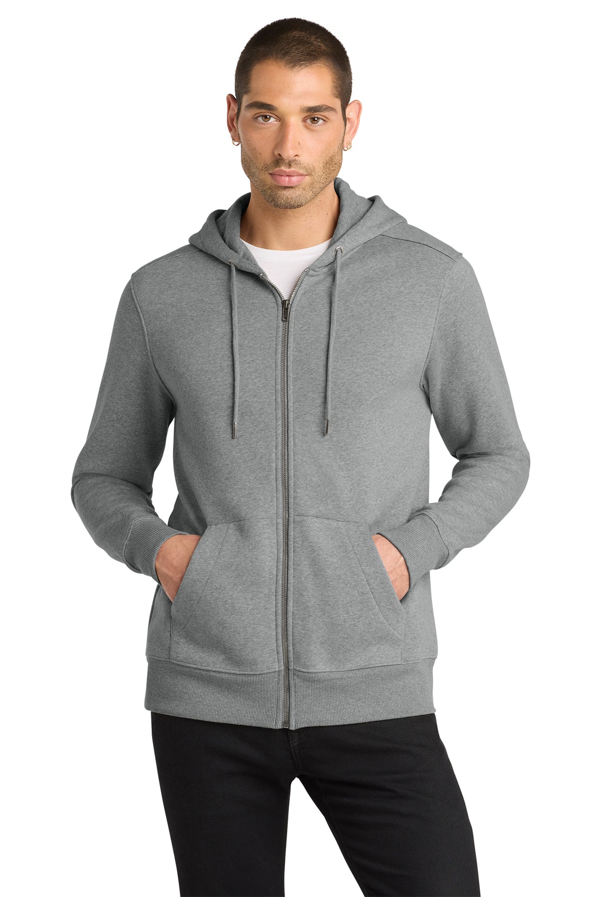 DT1103 FLEECE FULL ZIP HOODIE