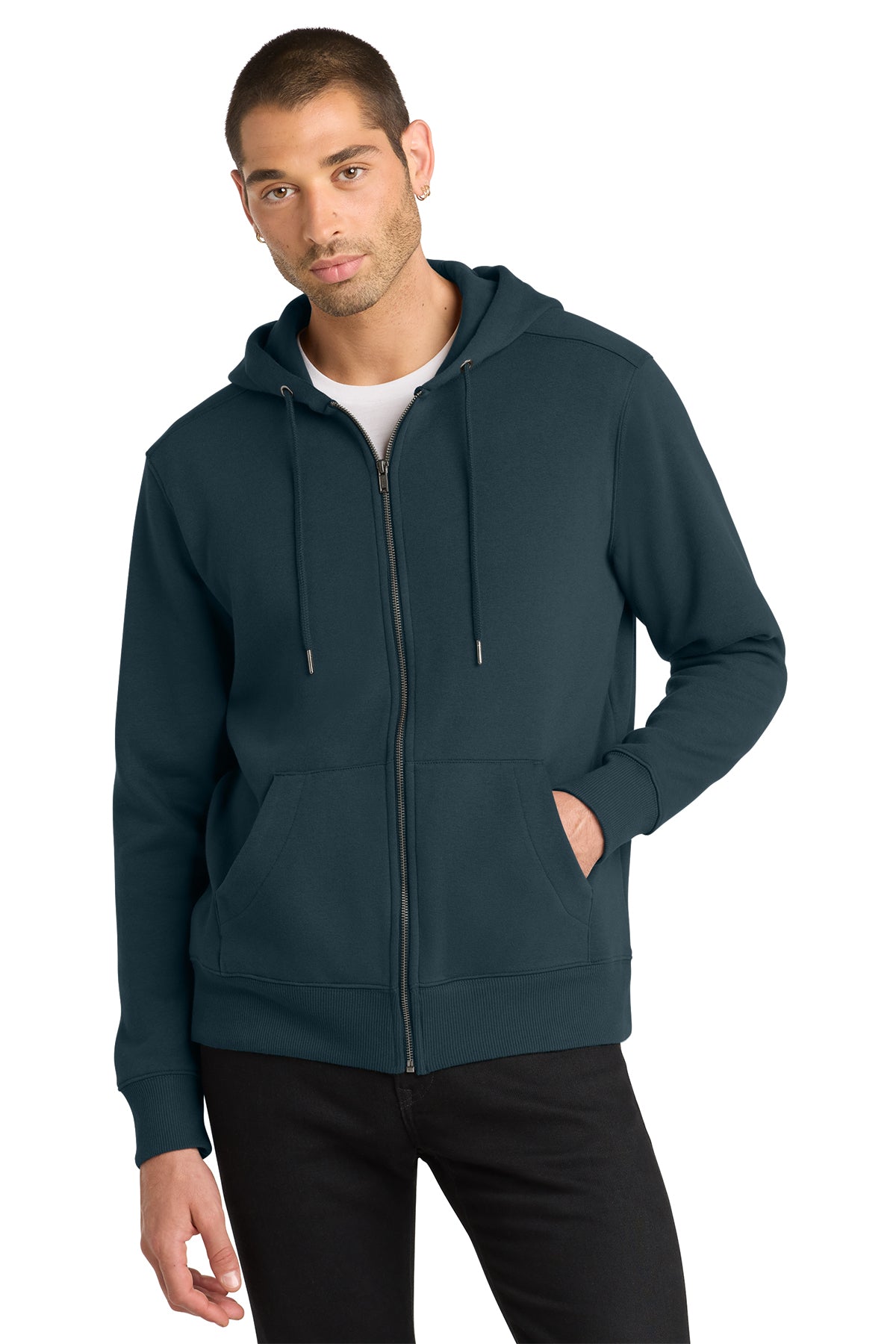DT1103 FLEECE FULL ZIP HOODIE