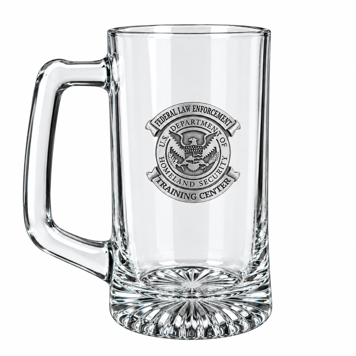 FLETC PEWTER BADGE BEER MUG