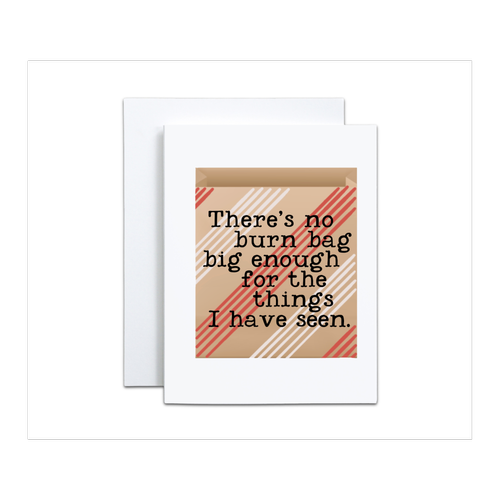 Burn Bag Card