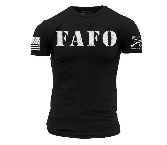 GRUNT STYLE FAFO T-SHIRT - BLACK