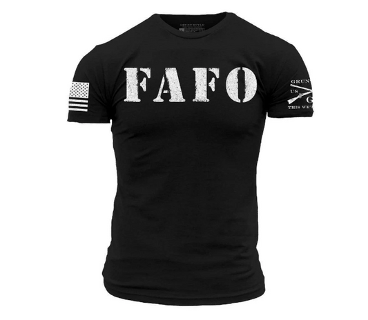 GRUNT STYLE FAFO T-SHIRT - BLACK