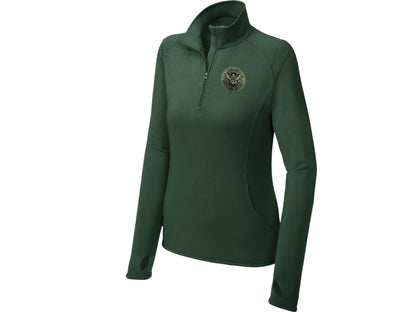 WOMEN'S DHS SPORT TEK SPORT WICK STRETCH 1/2 ZIP PULLOVER-LST850