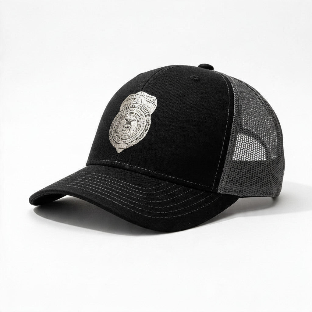 AF OSI BADGE LEATHERETTE PATCH ON RICHARDSON HAT-112