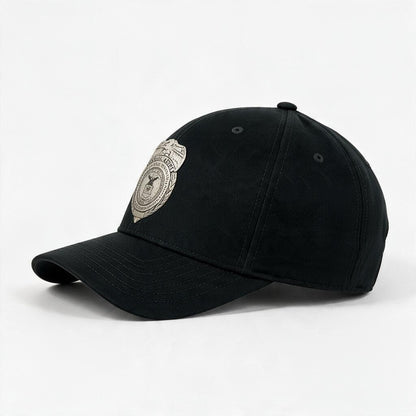 AF OSI BADGE LEATHERETTE PATCH ON FLEXFIT HAT-6277