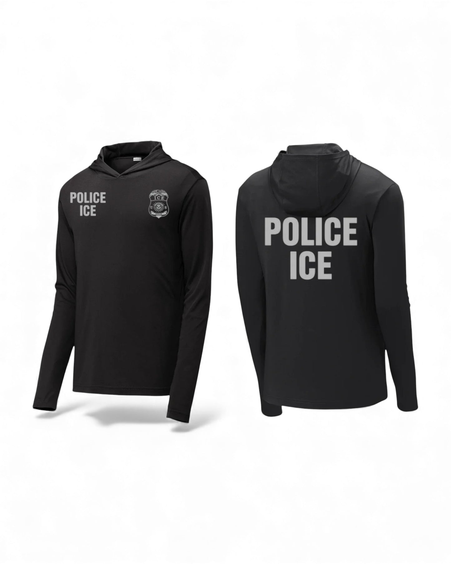 POLICE ICE WICKING HOODED PULLOVER-ST358