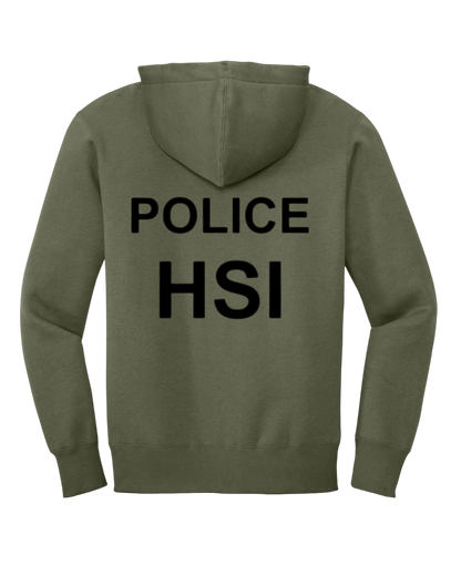 HSI SPECIAL AGENT FULL ZIP HOODED SWEATSHIRT-DT1103