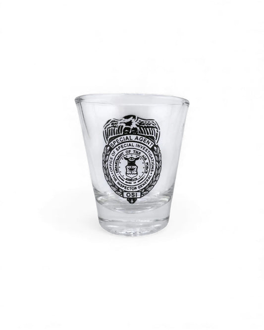 AF OSI SHOT GLASS, CLEAR