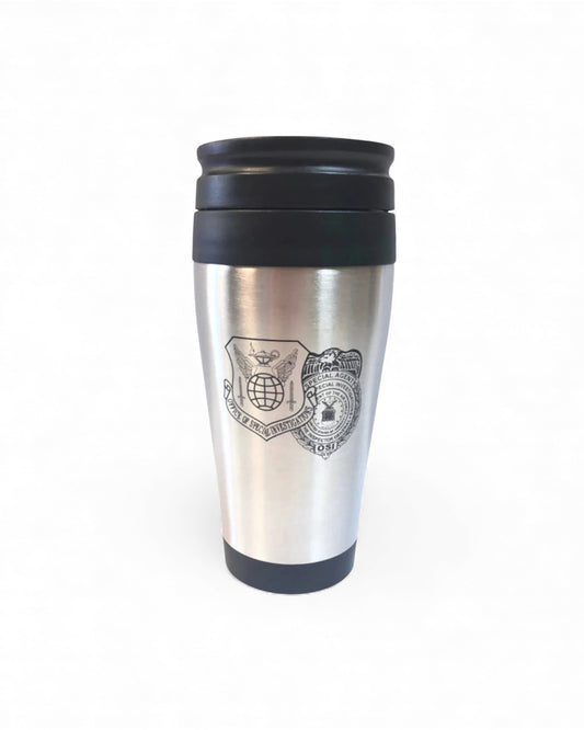 AF OSI STAINLESS STEEL TRAVEL MUG