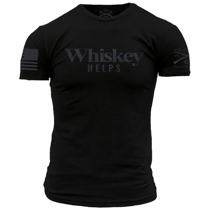GRUNT STYLE WHISKEY HELPS T-SHIRT - BLACK