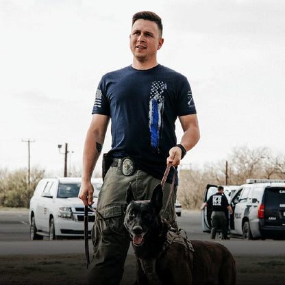 GRUNT STYLE BLUE LINE FLAG