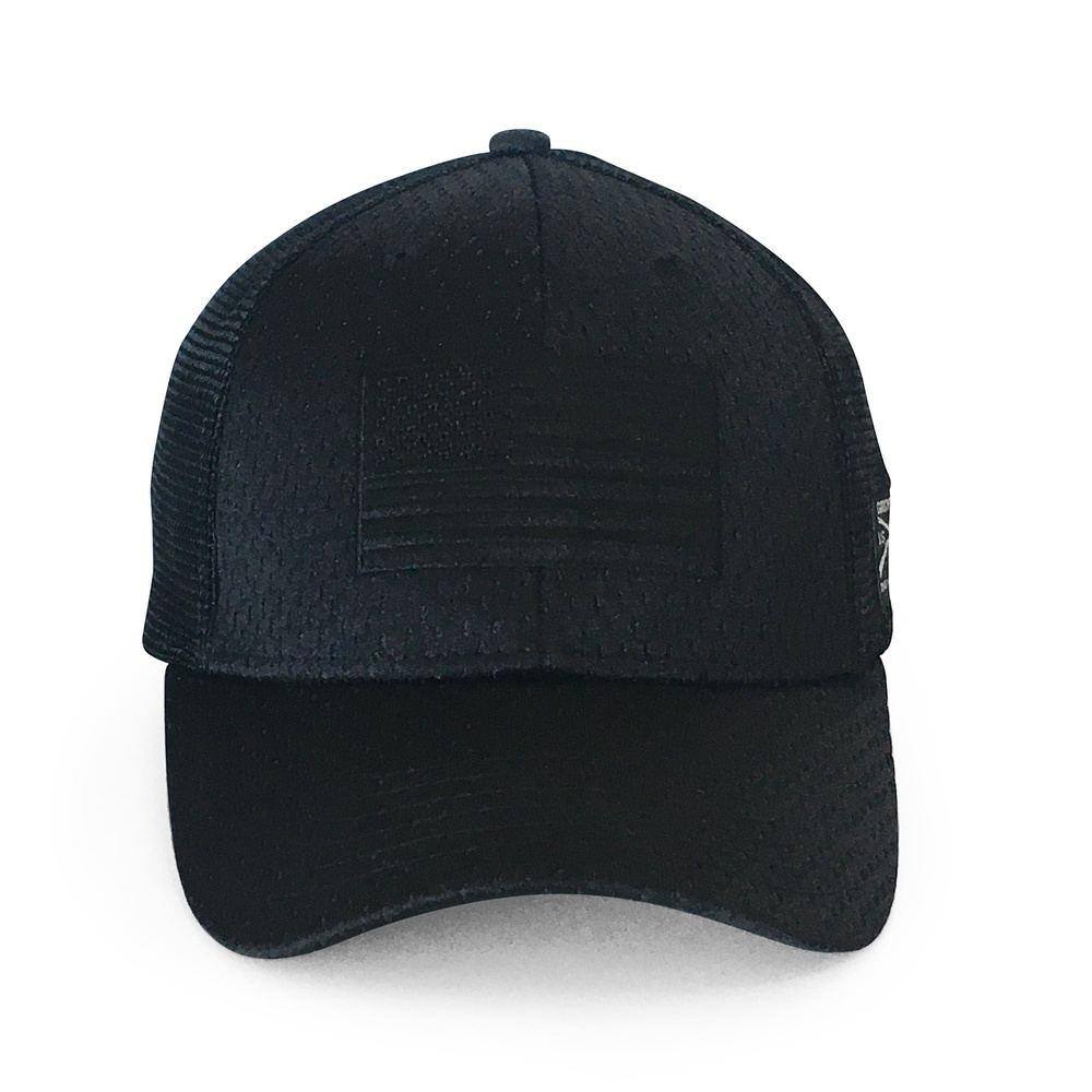 GRUNT STYLE BLACKOUT FLAG STRETCH FIT HAT GS4811