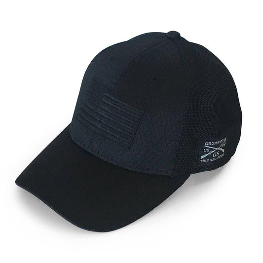 GRUNT STYLE BLACKOUT FLAG STRETCH FIT HAT GS4811