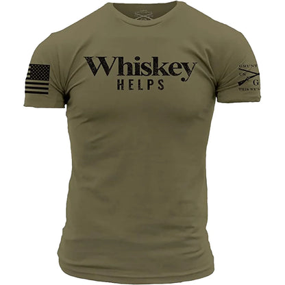 GRUNT STYLE WHISKEY HELPS T-SHIRT - BLACK
