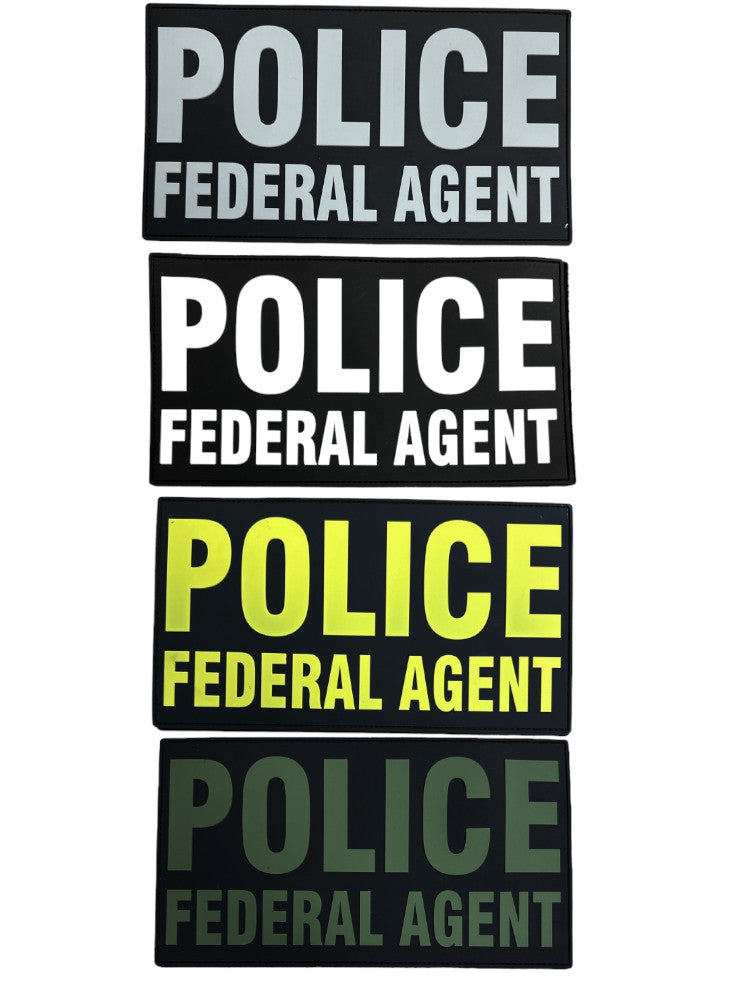 Agent Patch PVC POLICE FEDERAL AGENT PATCH 9X5 – Sally's Cop Shop
