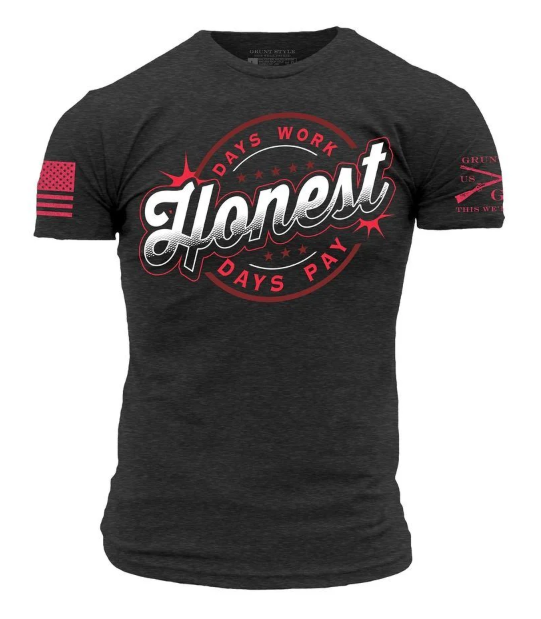 GRUNT STYLE HONEST T-SHIRT - CHARCOAL