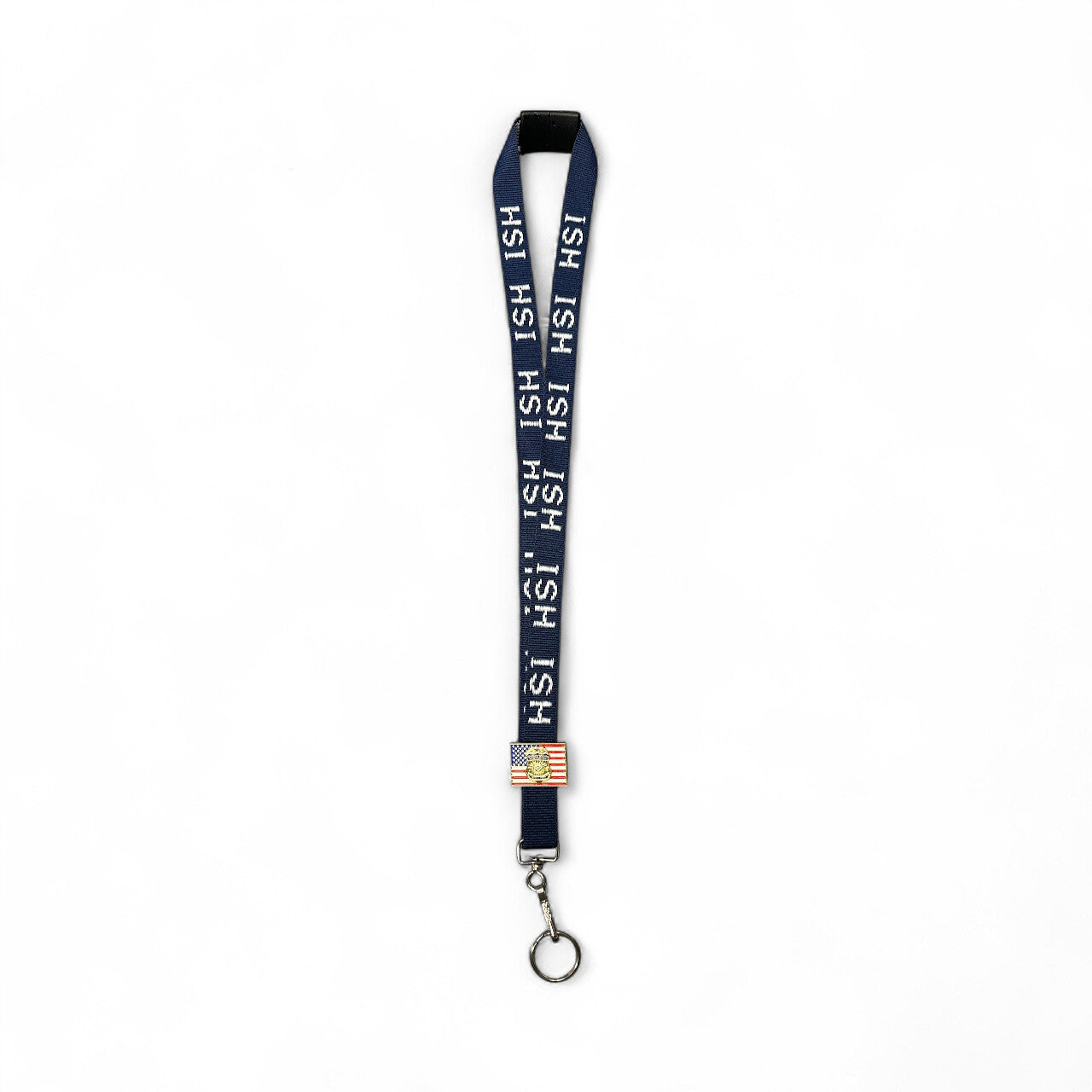 OVERSIZED HSI S/A BADGE FLAG TIE PIN-GOLD/MULTI-1.25" X .75"