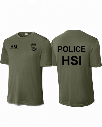 HSI SPECIAL AGENT WICKING RAID T-SHIRT-ST350