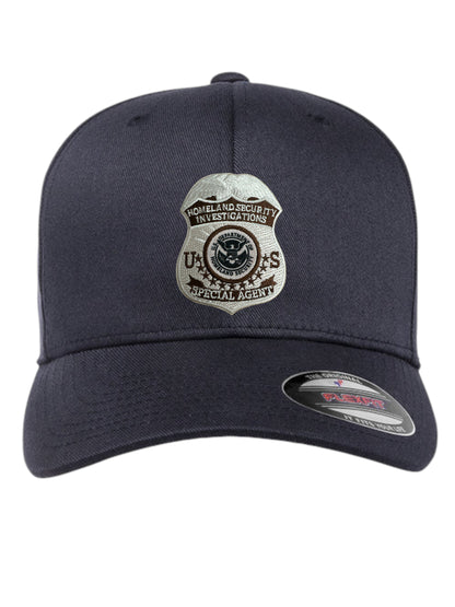 HSI SPECIAL AGENT BADGE ON FLEXFIT HAT