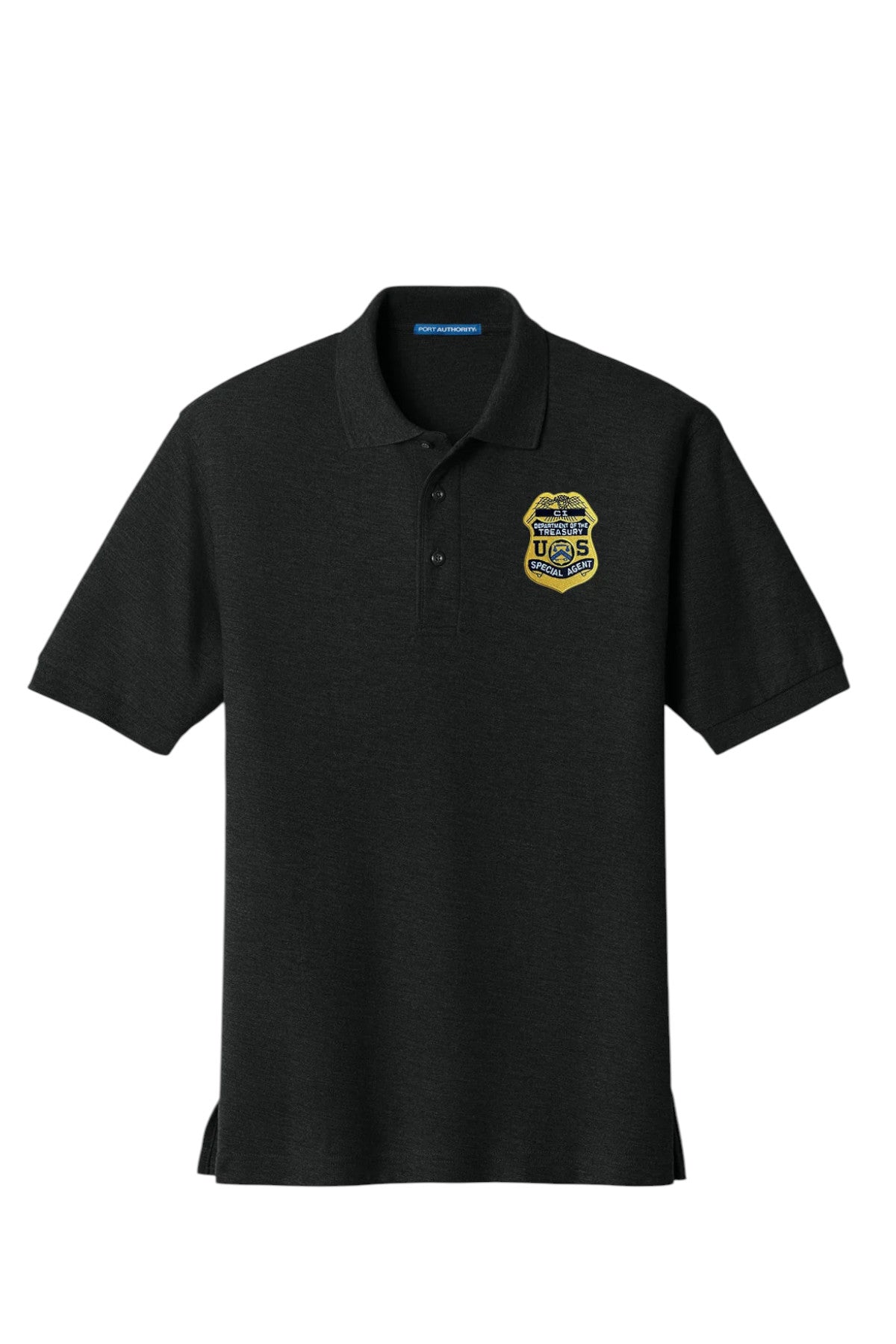 MEN'S IRS CI S/A BADGE PORT AUTHORITY POLO - K500