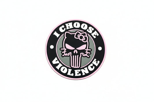TACTICAL KITTY I CHOOSE VIOLENCE MORALE PATCH - SCS MORALE PATCH COLLECTION