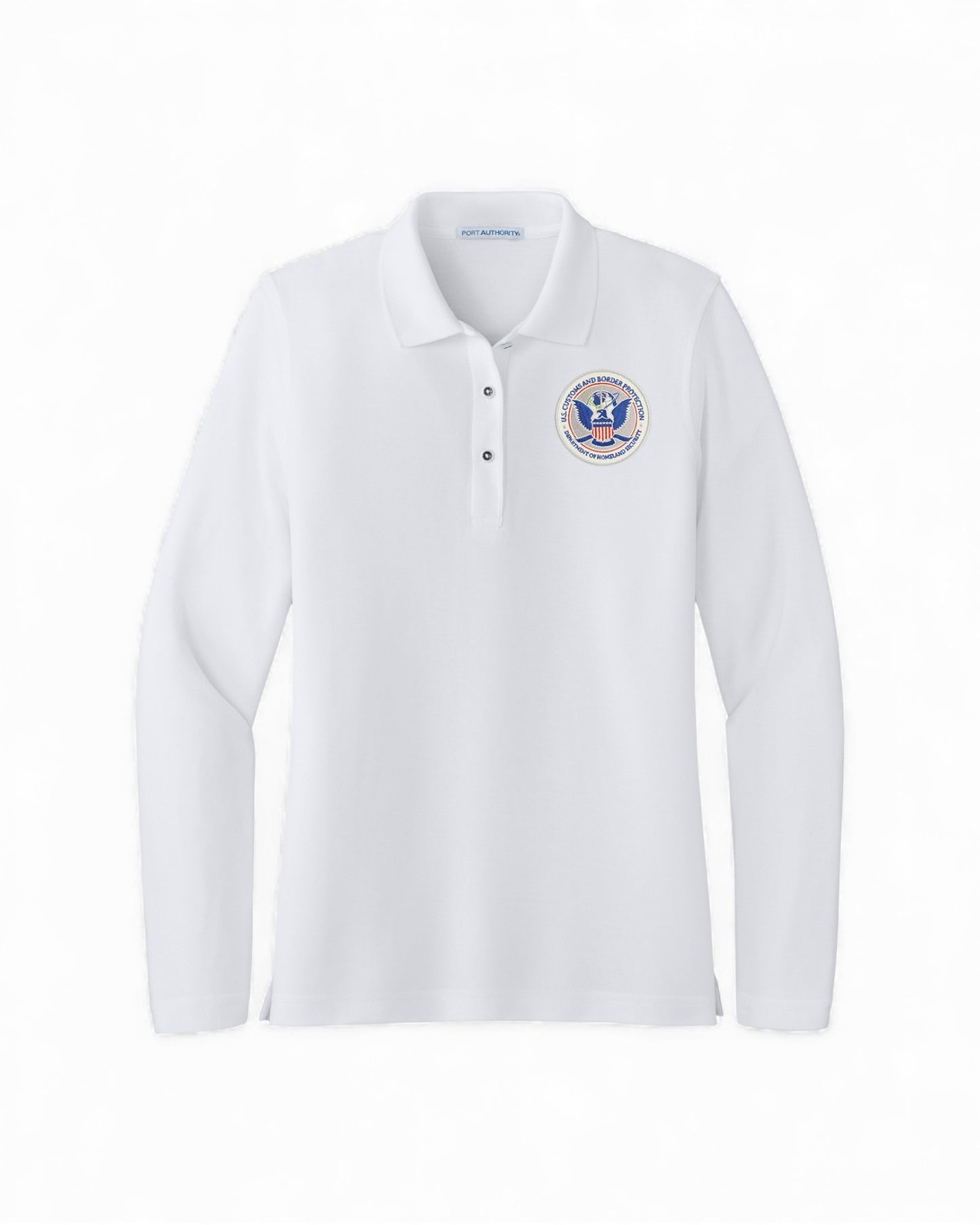 LADIES LONG SLEEVE CBP SEAL PORT AUTHORITY POLO - L500LS